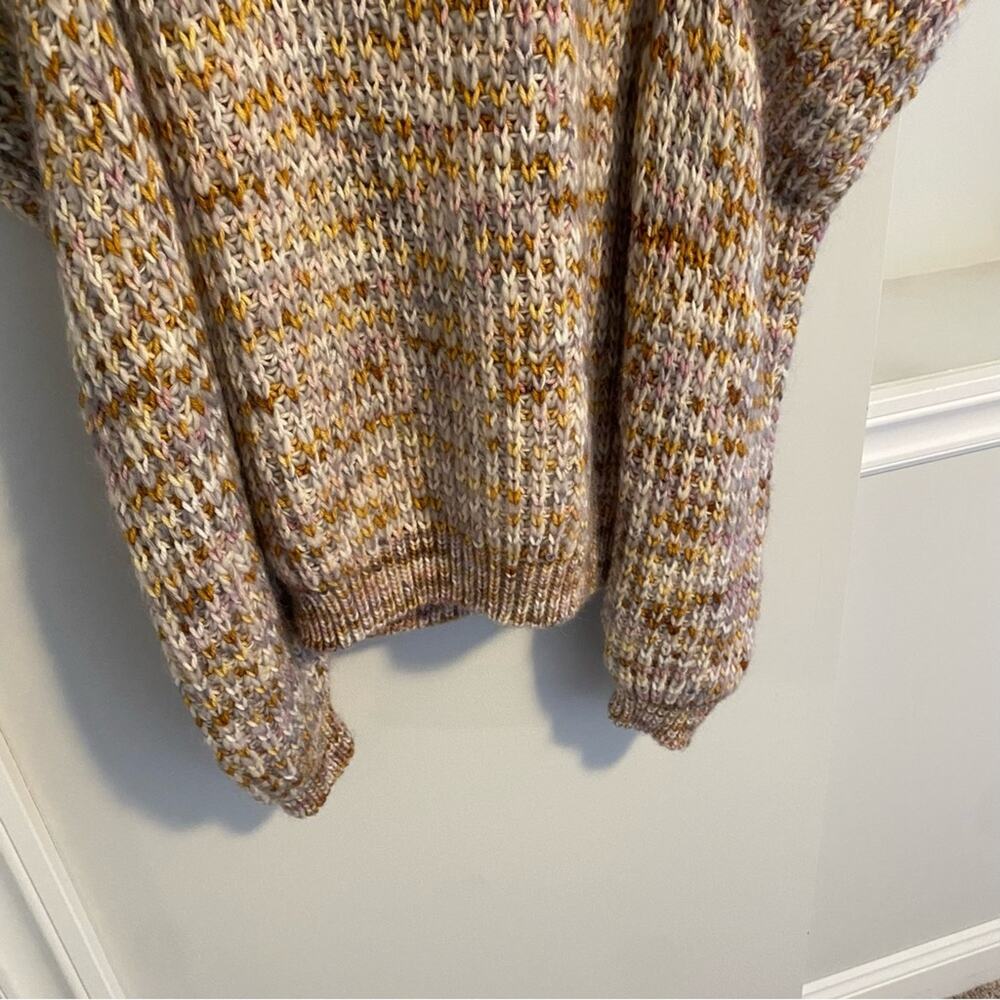 NWT Ulla Johnson Marled Wool Puff Sleeve Handmade Sweater M/L - Picture 11 of 16